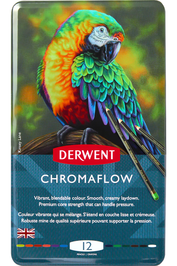 Lápices de Colores Derwent Chromaflow Set 12