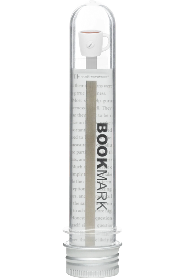Marcapaginas Taza de té blanco Metalmorphose
