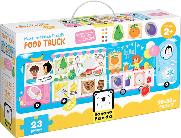 Puzzle arma y combina: Food truck (23 piezas) 2+