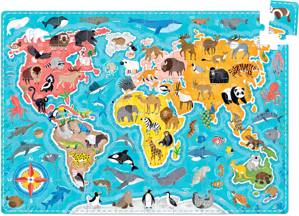 Puzzle Puzzlove Animals Of the World (60 piezas) 4+