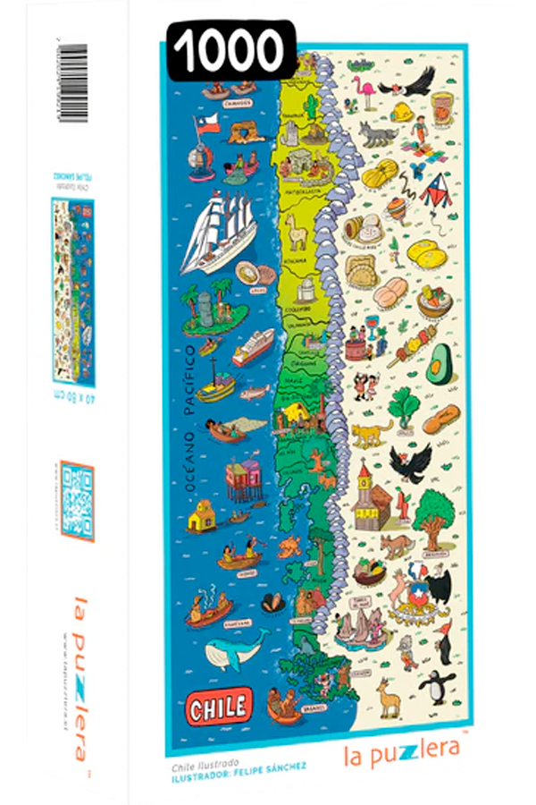 Puzzle Chile ilustrado