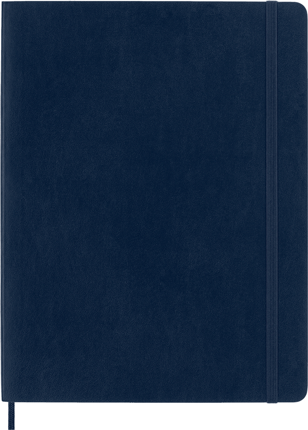 Cuaderno Clásico - Tapa Blanda - XL - Azul zafiro - Lisa