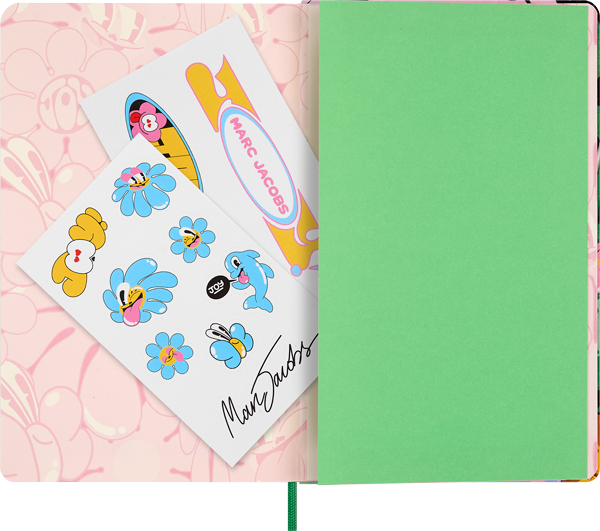 Cuaderno Ed. Limitada - Marc Jacob. Hattie Stewart - T. Dura - Large - Verde - De rayas