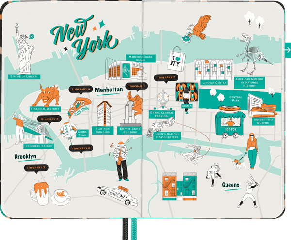 Cuaderno guía de viaje New York LUXE x Moleskine
