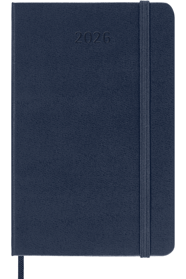 Agenda 2026 - Diaria - Tapa dura - Pocket - Azul zafiro