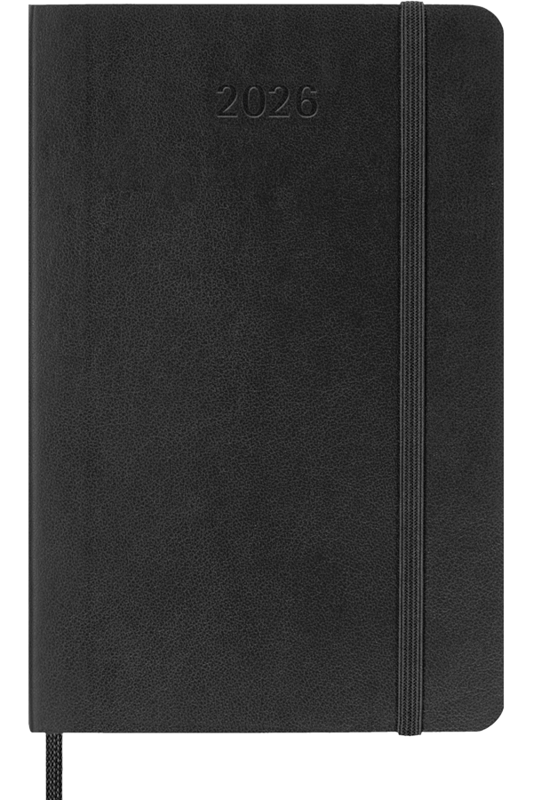 Agenda 2026 - Semanal - Tapa blanda - Pocket - Negro