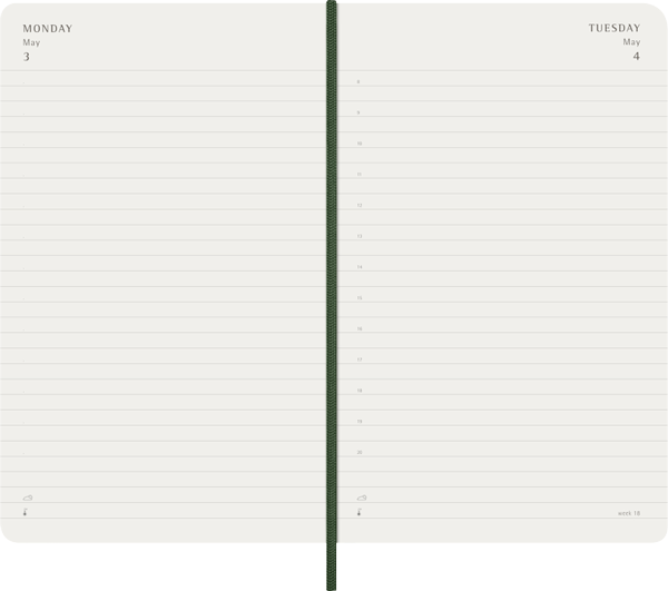 Agenda 2027 - Diaria - T. Blanda - Large - Verde mirto