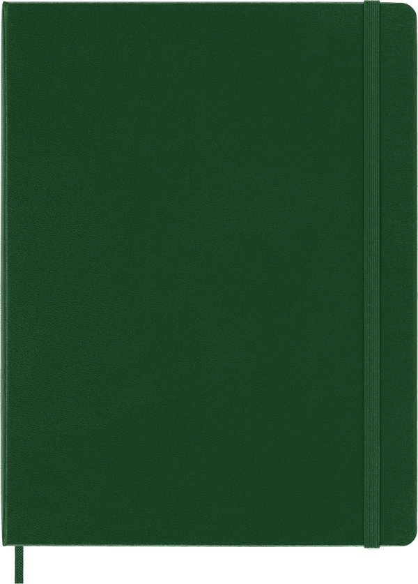 Cuaderno Clásico - Tapa Dura - XL - Verde mirto - De rayas