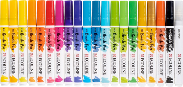 Marcadores Acuarela Ecoline Set 20