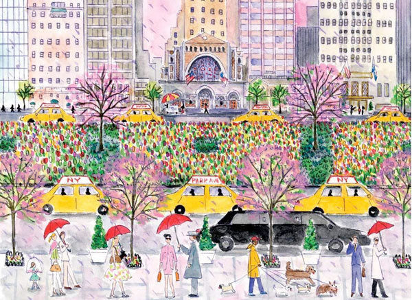 Puzzle Michael Storrings Spring On Park Avenue (1000 piezas)