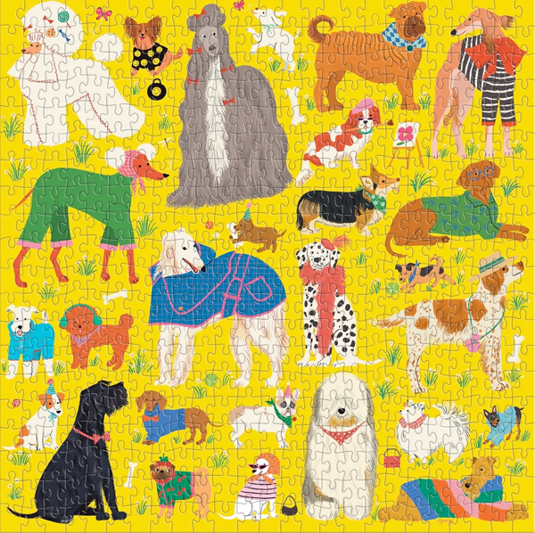 Puzzle Fashionable Dogs (500 piezas)
