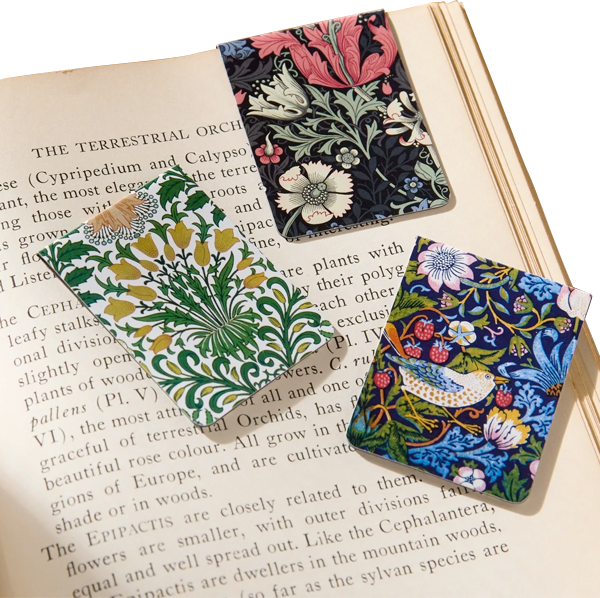 Marcapáginas William Morris. Set de 3