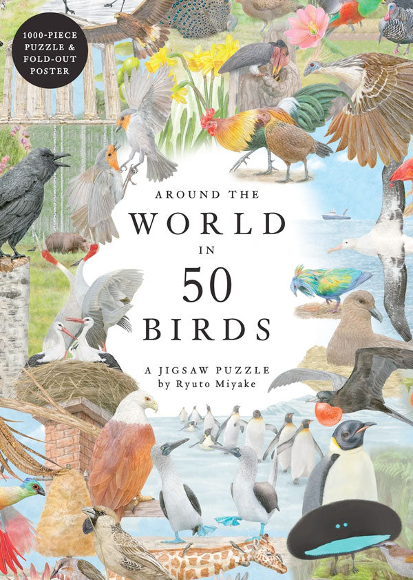 Puzzle Around the World in 50 Birds (1000 piezas)