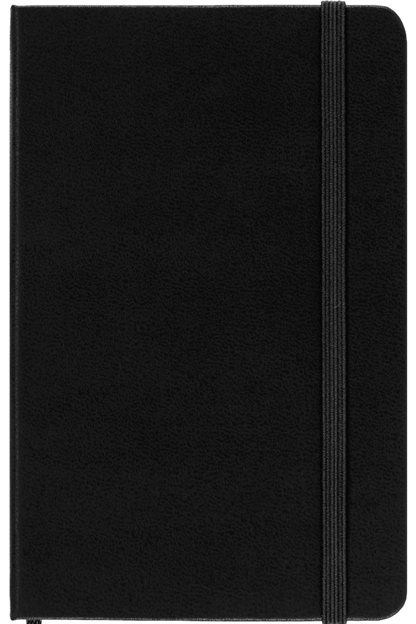 Cuaderno Clásico - Tapa Dura - Pocket - Negro - Lisa