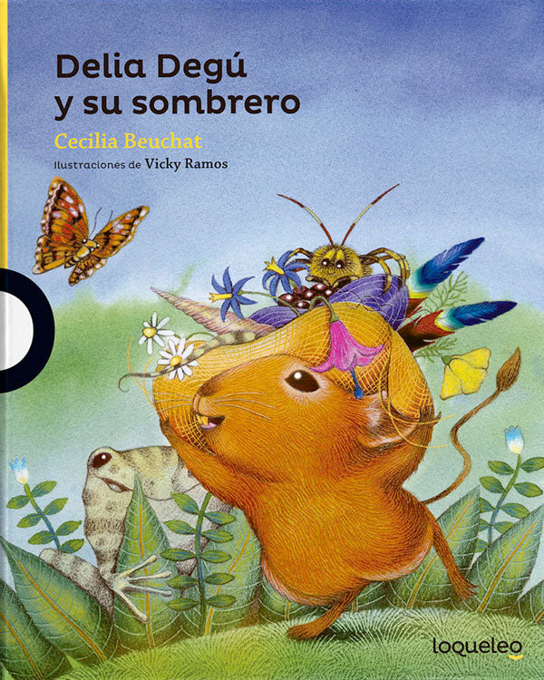 Delia Degú y su sombrero