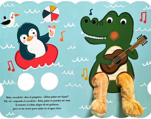 ¿De quién son estas patas? Pingüino de pregunta