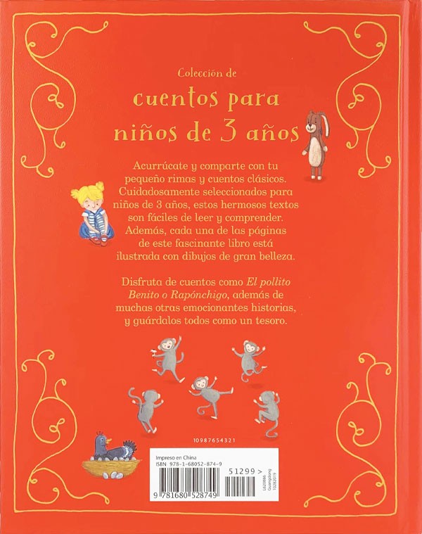  Coleccion De - Cuentos Para Niños De 3 Años  (978-1-4748-0818-7): Coleccion De