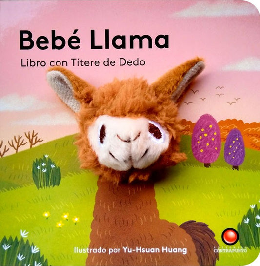 Libro con títere de dedo. Bebé Llama