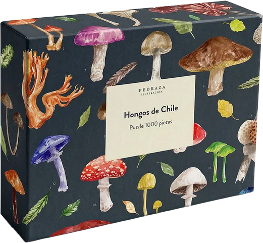 Puzzle ilustrado hongos de Chile