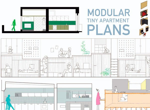 Modular tiny apartment plans