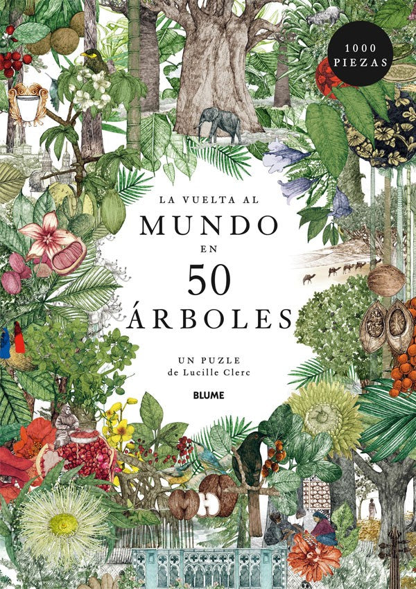 La vuelta al mundo en 50 árboles. Puzzle de 1000 piezas