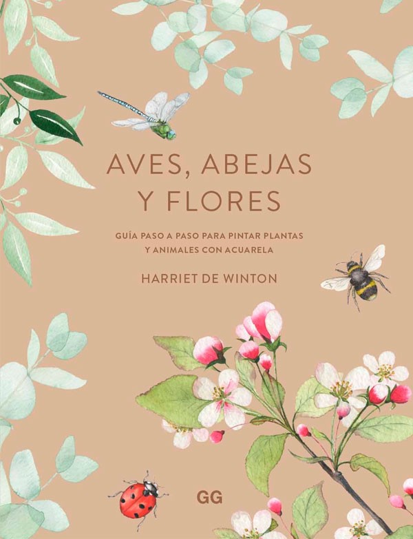 Aves, abejas y flores. Guía para pintar con acuarela