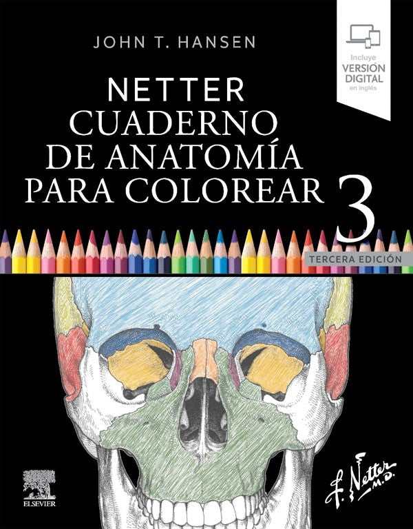 Netter. Cuaderno de anatomía para colorear 3ª Ed.