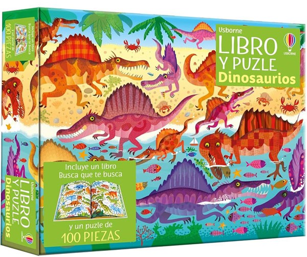 Dinosaurios. Libro y puzle (100 piezas)