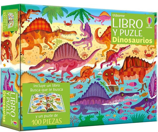 Dinosaurios. Libro y puzle (100 piezas)