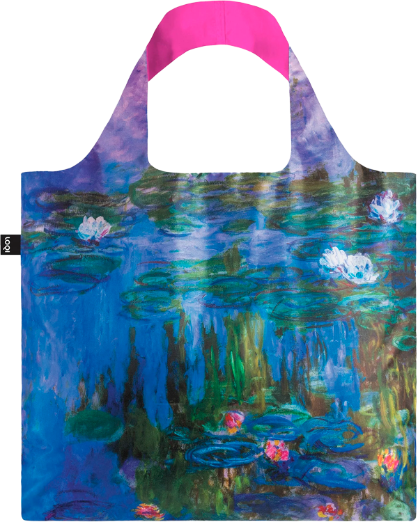 Bolsa Monet. Water Lillies Neon Pink