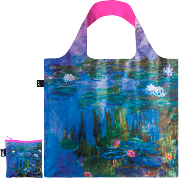 Bolsa Monet. Water Lillies Neon Pink