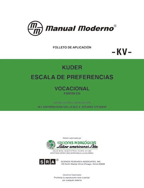 KV Escala de preferencias vocacional