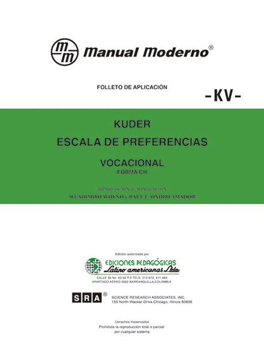 KV Escala de preferencias vocacional