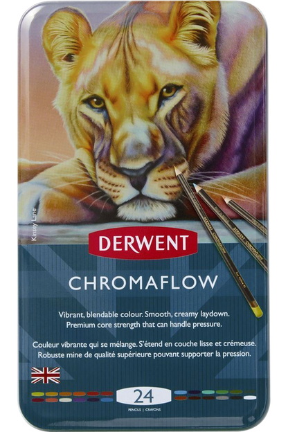 Lápices de Colores Derwent Chromaflow Set 24