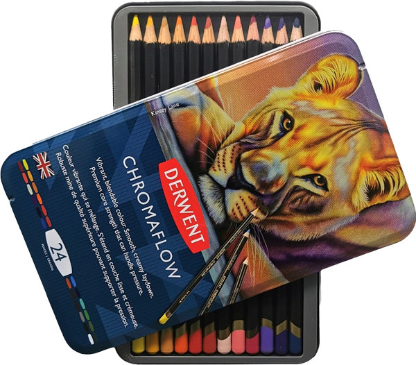 Lápices de Colores Derwent Chromaflow Set 24
