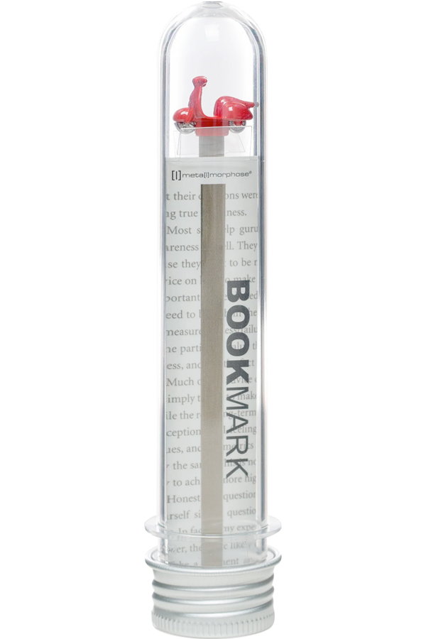 Marcapaginas Scooter rojo Metalmorphose