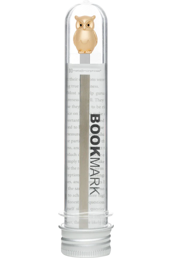 Marcapaginas Búho dorado Metalmorphose