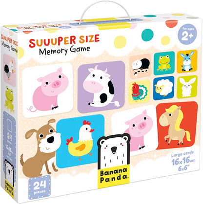 Juego de memoria Suuuper Size (12 pares) 2+
