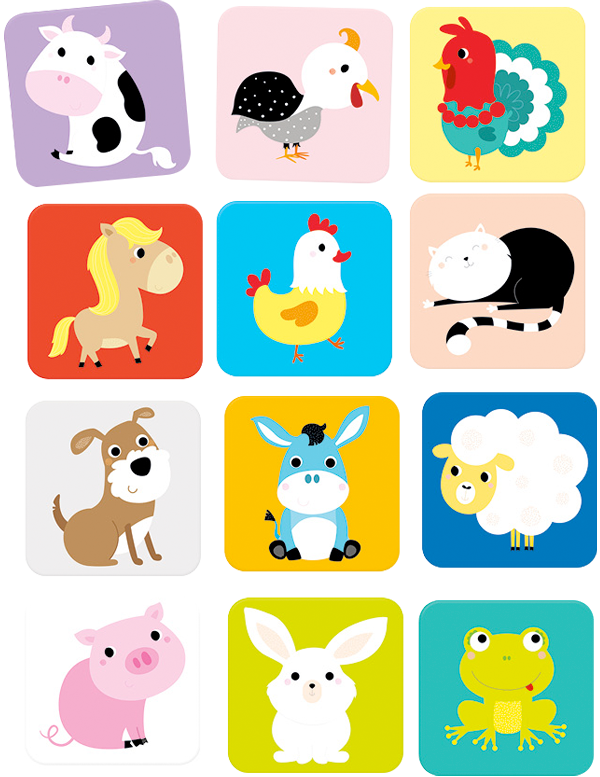 Juego de memoria Suuuper Size (12 pares) 2+