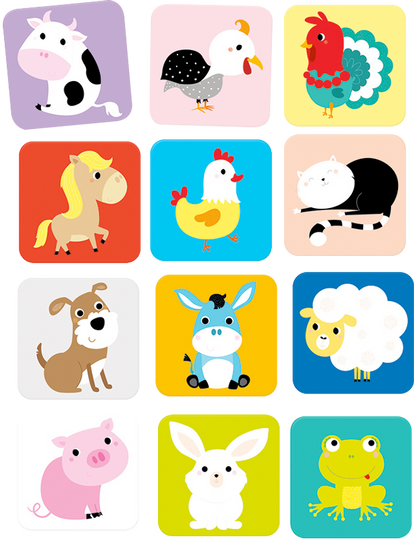 Juego de memoria Suuuper Size (12 pares) 2+