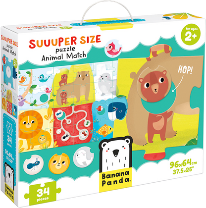 Puzzle Suuuper Size Animal Match (34 piezas) 2+