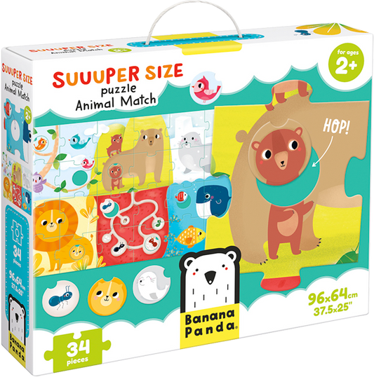 Puzzle Suuuper Size Animal Match (34 piezas) 2+