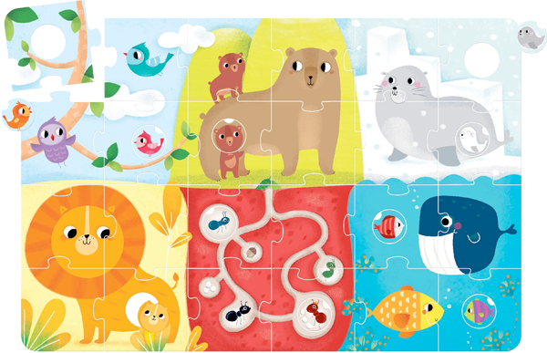 Puzzle Suuuper Size Animal Match (34 piezas) 2+