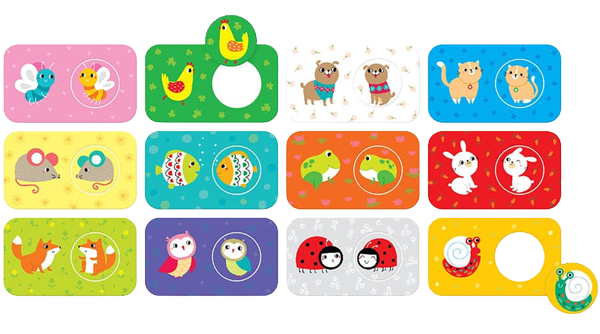 Puzzle de encaje: Amigos (24 piezas, 12 puzzles) 15m+