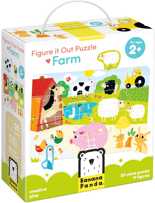 Puzzle Figure it Out Farm (20 piezas, 11 figuras cartón) 2+