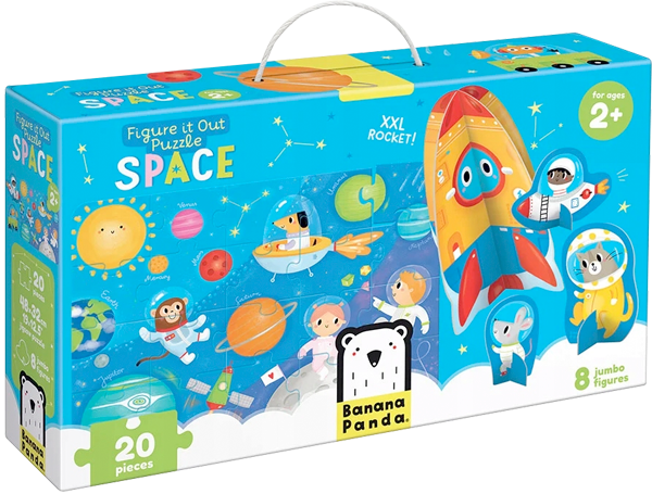Puzzle Figure it Out Space (20 piezas, 8 figuras cartón) 2+