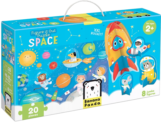 Puzzle Figure it Out Space (20 piezas, 8 figuras cartón) 2+