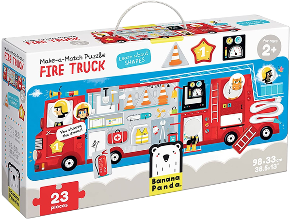 Puzzle arma y combina: Camión de bomberos (23 piezas) 2+