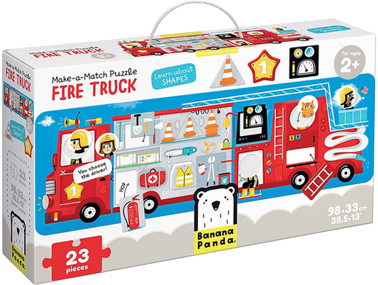 Puzzle arma y combina: Camión de bomberos (23 piezas) 2+