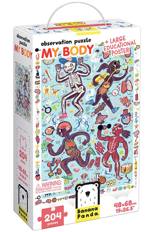 Puzzlevison Body Puzzle Observation My Body (204 piezas) 7+ – Contrapunto